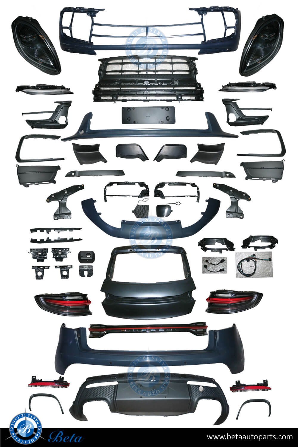 All Parts of Body Kit Conversion Upgrade to 2019 look for Porsche Macan 2014-2018 models All Parts of Body Kit Conversion Upgrade to 2019 look for Porsche Macan 2014-2018 models